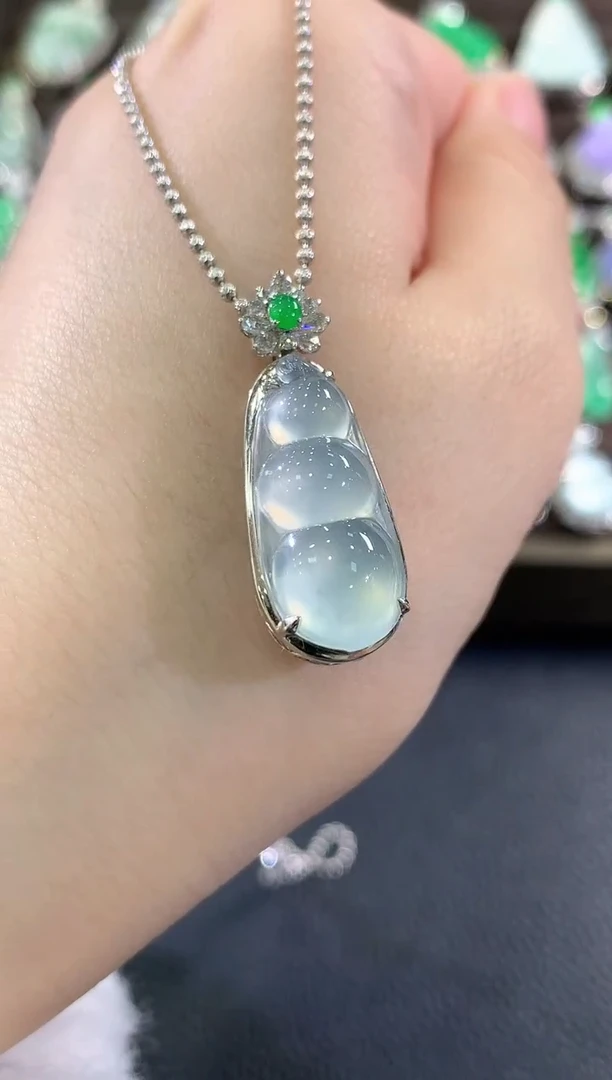 吊坠(不含链)18K金镶嵌翡翠s79 多样性一件发货