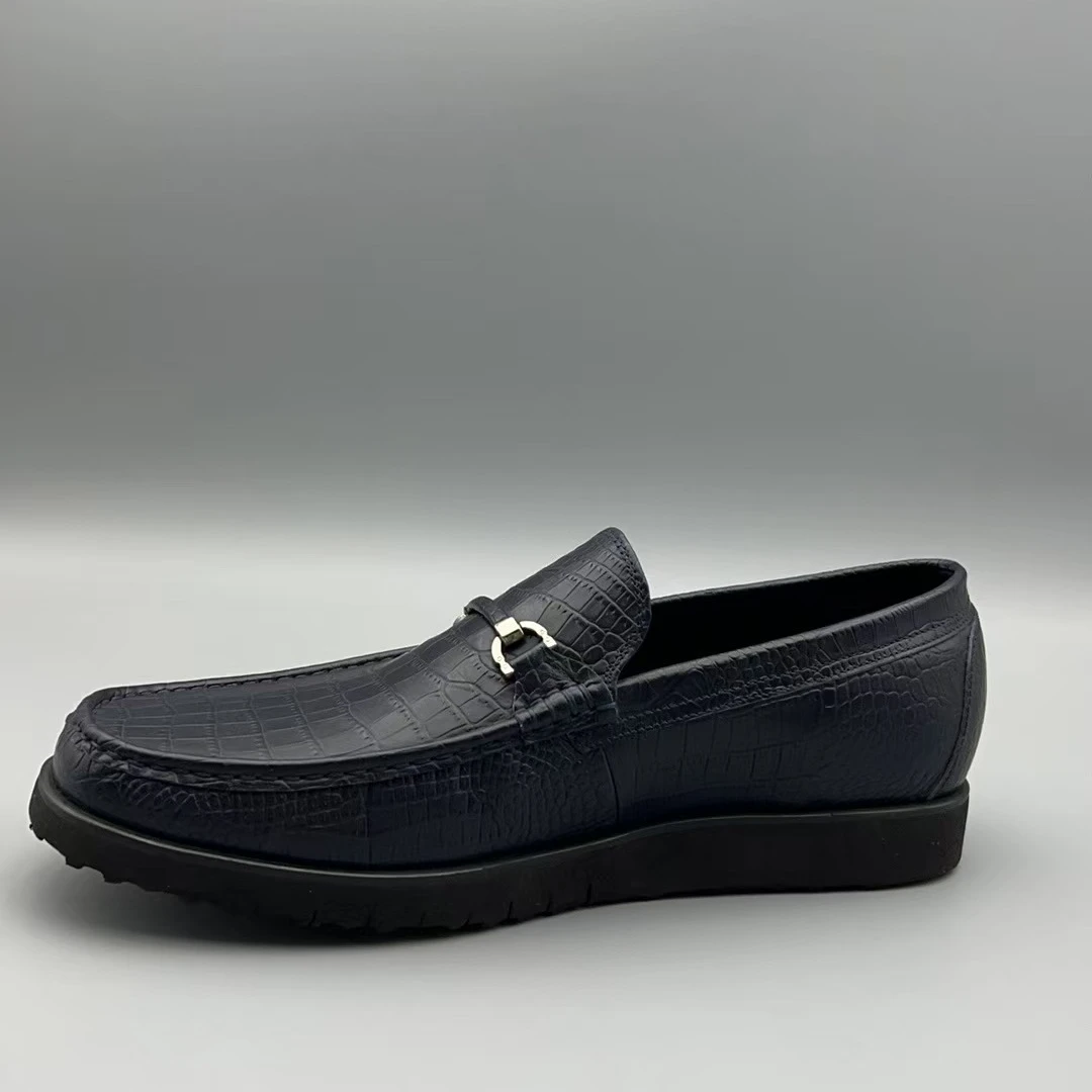 新款轻质厚底系带男士皮鞋休闲鞋C290