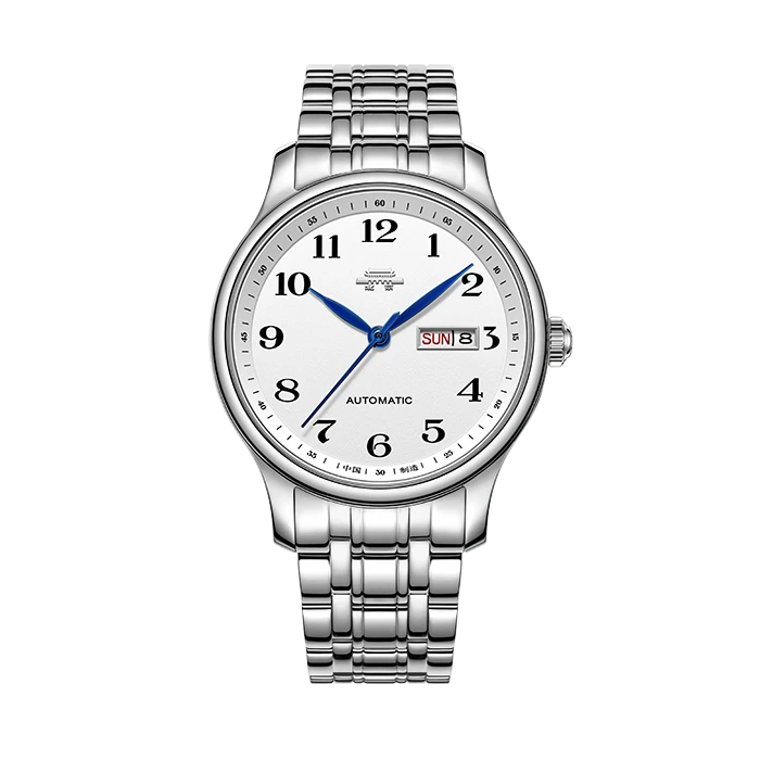 【北京手表】经典系列机械腕表数字盘简约气质精钢表带时尚男士手表