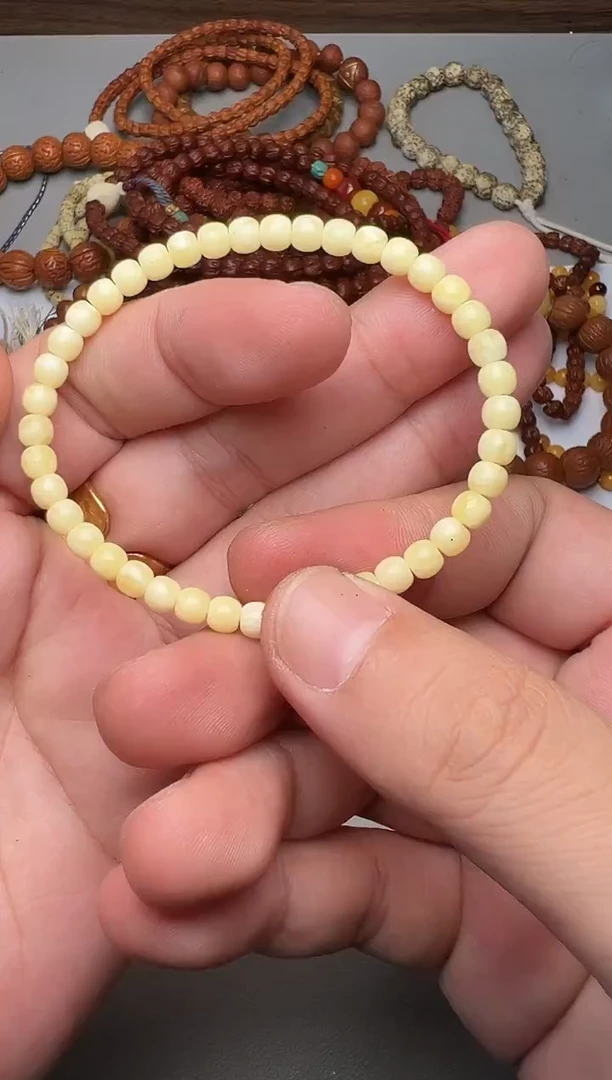 手串琥珀未镶嵌白蜡网红单圈