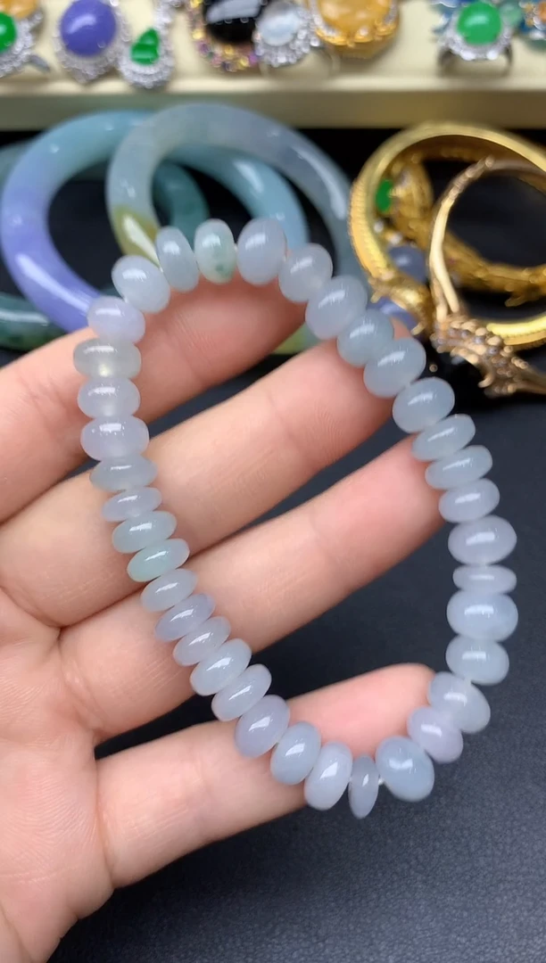未镶嵌手串翡翠133-雪姐翡翠天天见