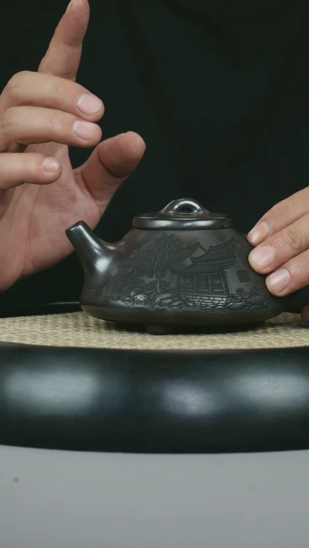 茶壶紫砂 原矿石黄 子冶石瓢