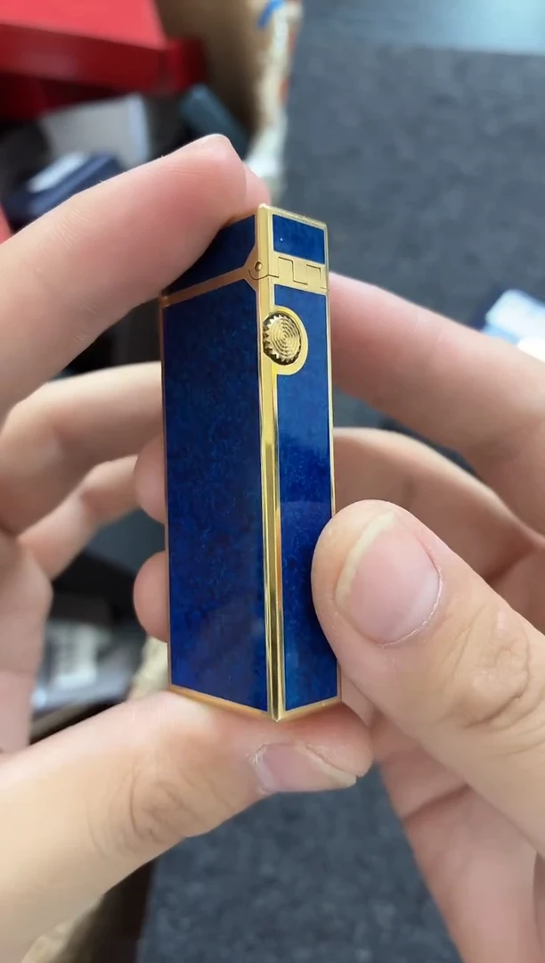 四代蓝色七宝烧打火机