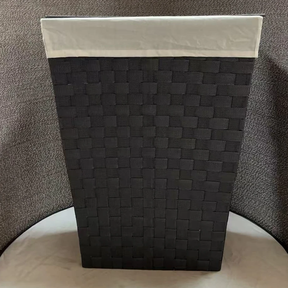 4135瑕疵款 长45宽33高61CM 家用收纳筐大容量脏衣筐带盖储物篮子