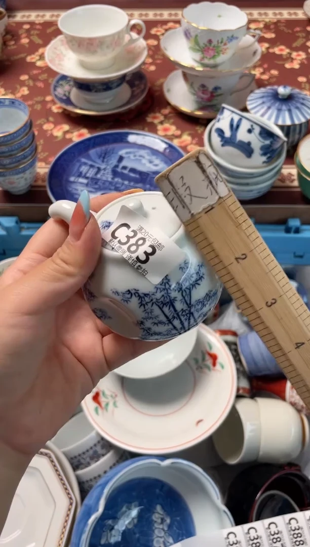 瓷片翩**舞瓷器瓷器C383