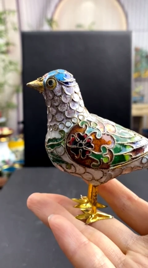 【闪购商品】非遗技艺 景泰蓝花丝鹌鹑