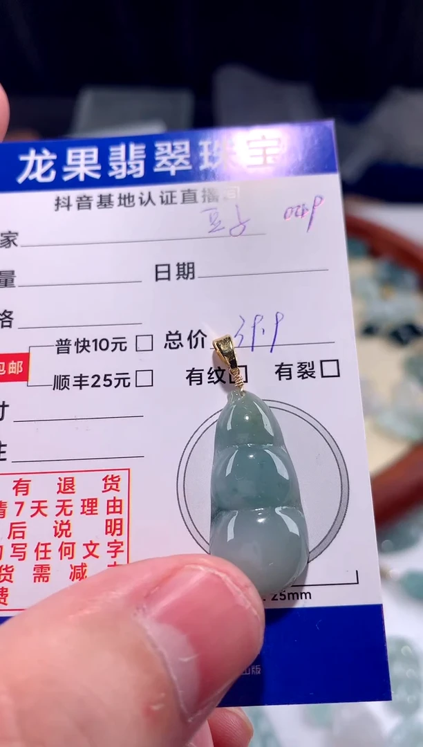 【闪购商品】翡翠颈饰未镶嵌豆子049