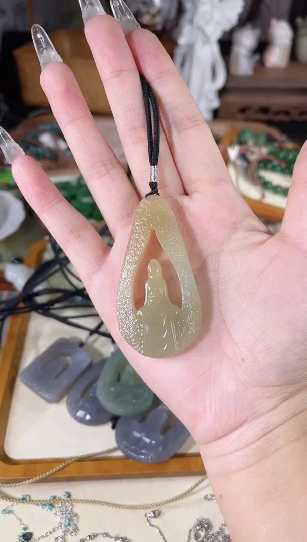 项链未镶嵌和田玉多样性发货其一默认天然特征