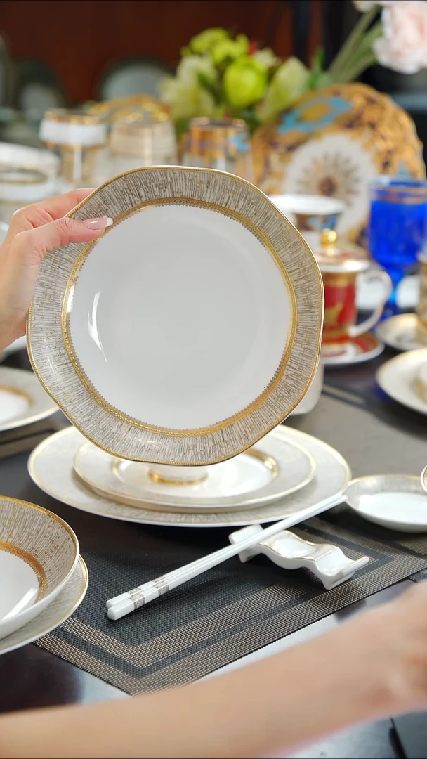 瓷片8英寸菜盘  1个