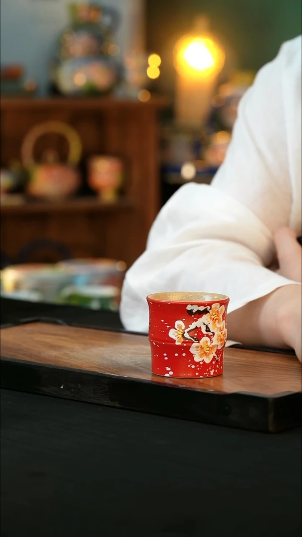 杯手绘心瓷陶瓷浮力