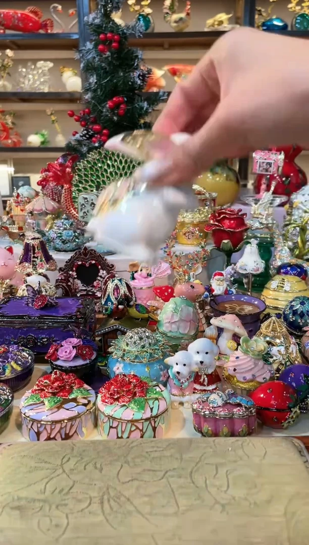 【闪购商品】 珐琅彩精致首饰盒