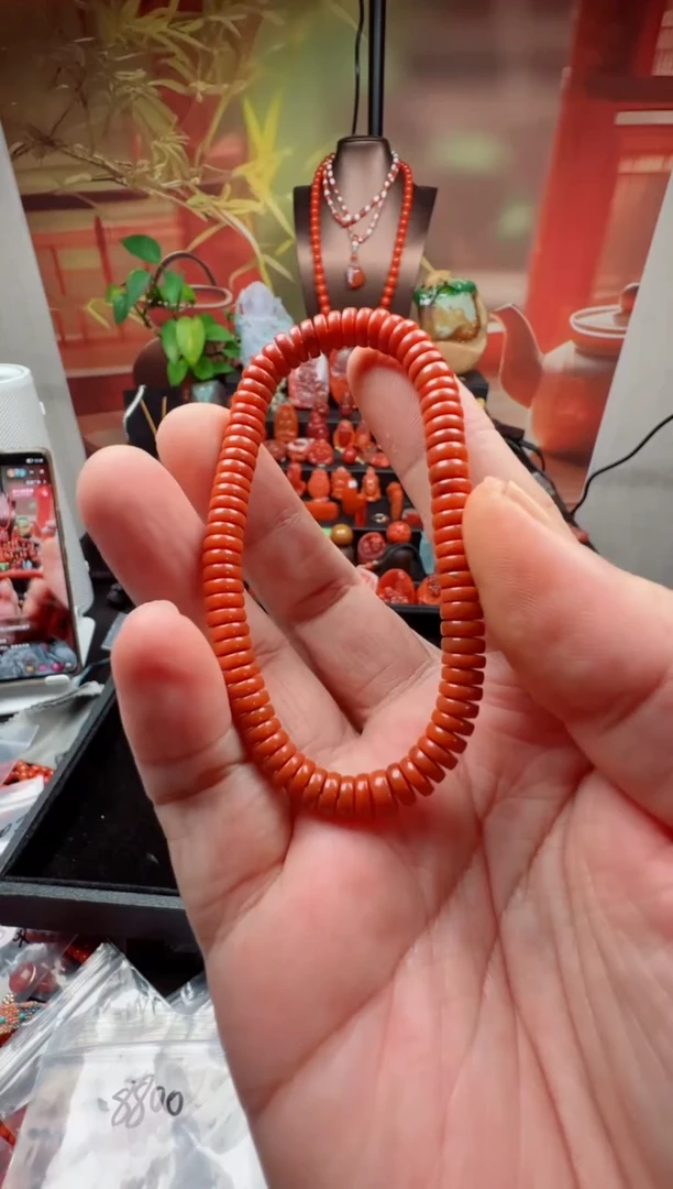 未镶嵌手链南红玛瑙槐*手串