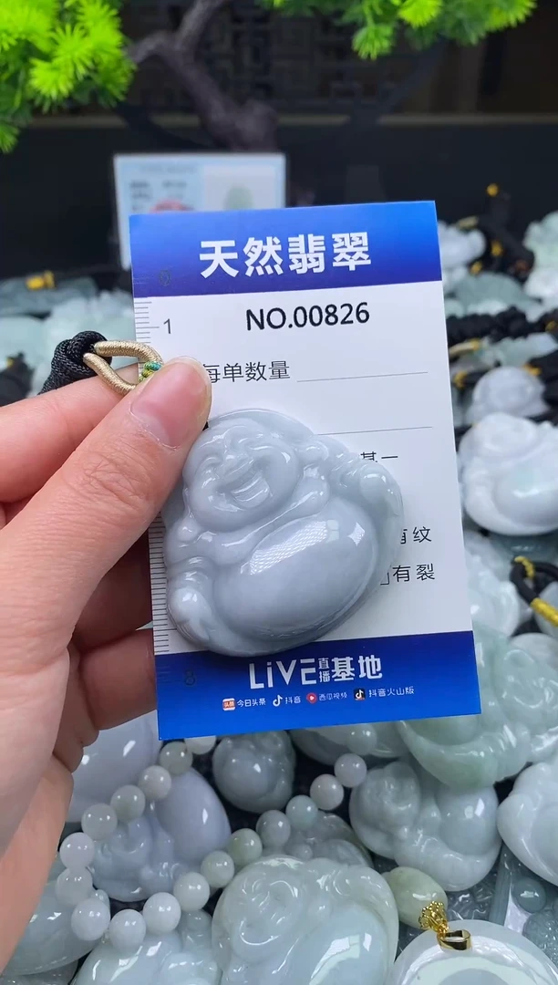 颈饰未镶嵌翡翠天然缅甸翡翠826