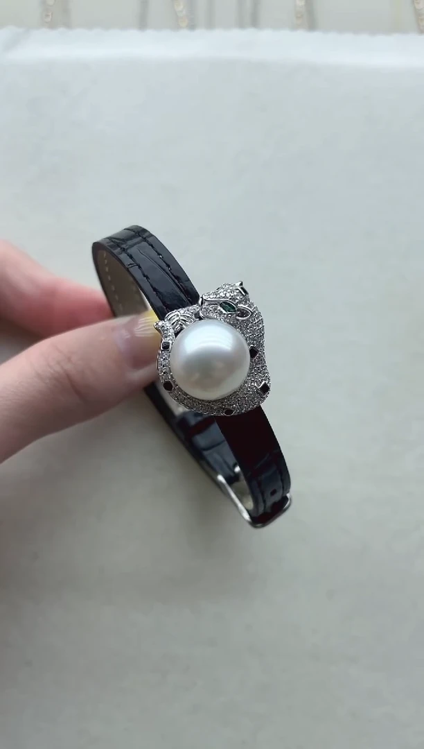 银S925镶嵌海水珍珠手链87