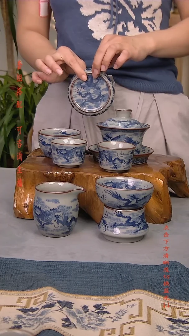简装家用款7件套 老陶泥开片纹陶瓷茶具