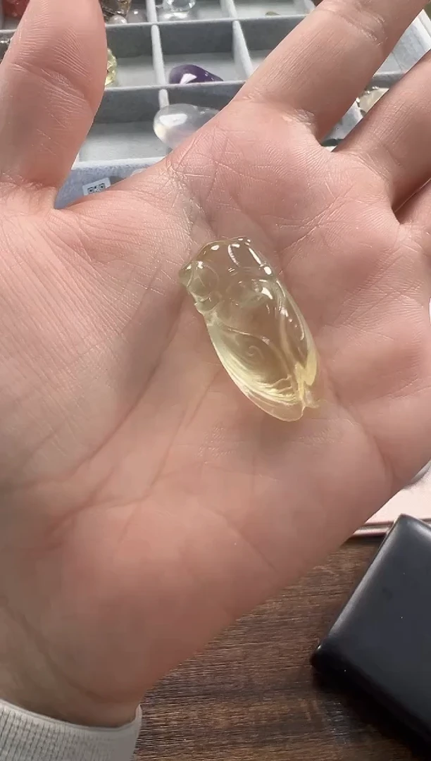 未镶嵌珠宝半成品水晶M893 约3.4cm