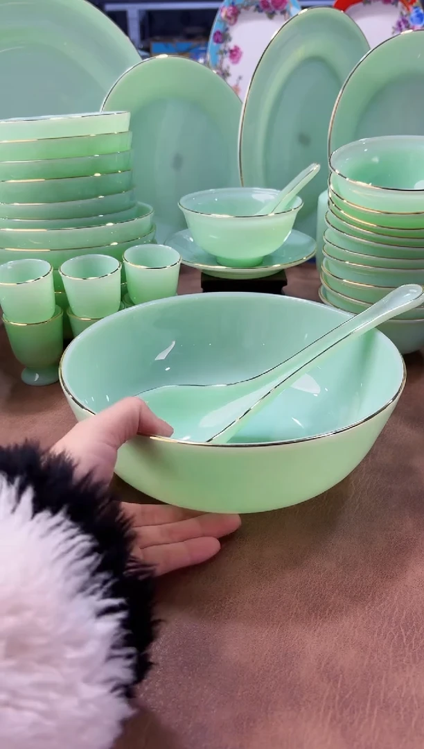 玉瓷 汤碗1个汤勺1个景德镇陶瓷