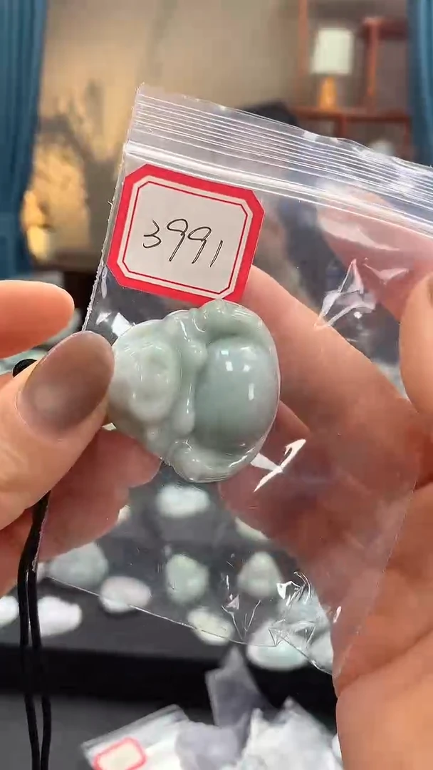 颈饰未镶嵌翡翠佛公3991
