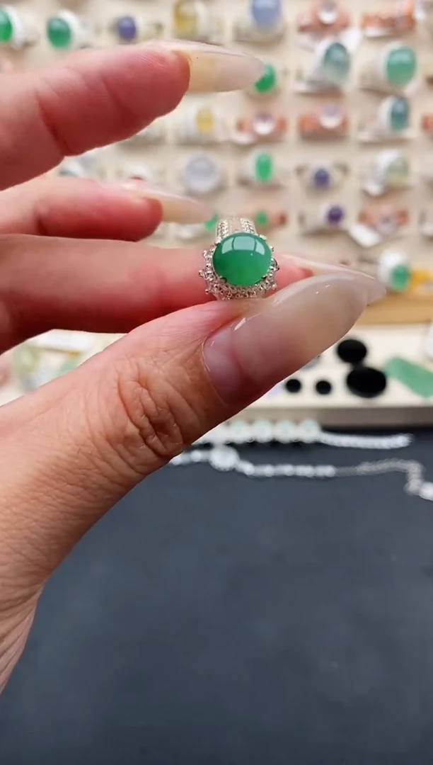 未镶嵌戒指翡翠缅甸天然A货翡翠22  10-2