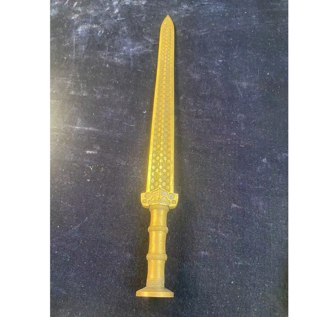 越王勾践剑纯黄铜不开刃