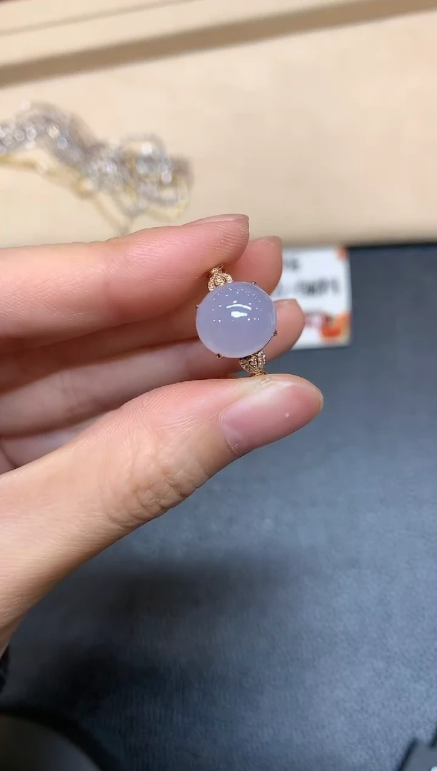 【闪购商品】翡翠戒指18K金镶嵌【无鉴赏期
