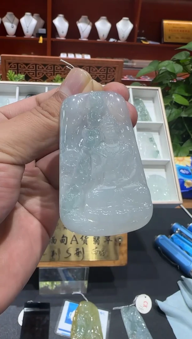 未镶嵌挂件翡翠搁**王A货翡翠多样性孤品