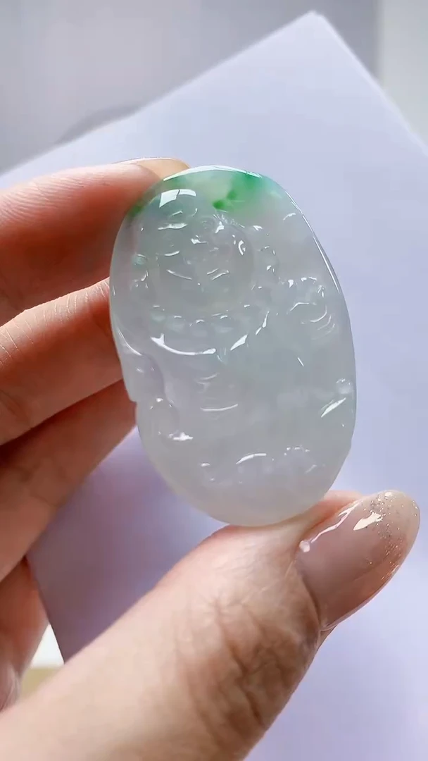 未镶嵌定制翡翠4898MM-毛货挂件72