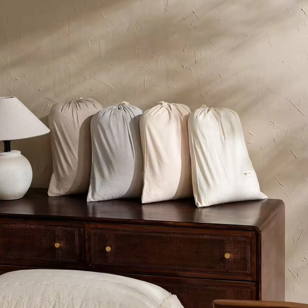 【雅趣】HOME「禾风叙」法式花边棉麻床盖三件套•四件套/单被套