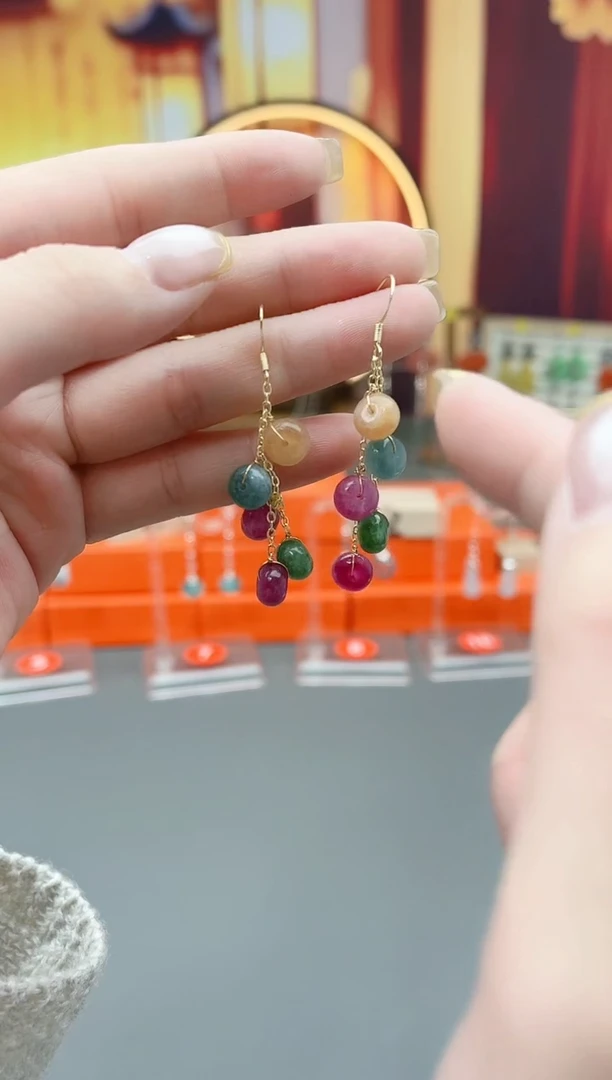 未镶嵌耳钉玛瑙/玉髓910