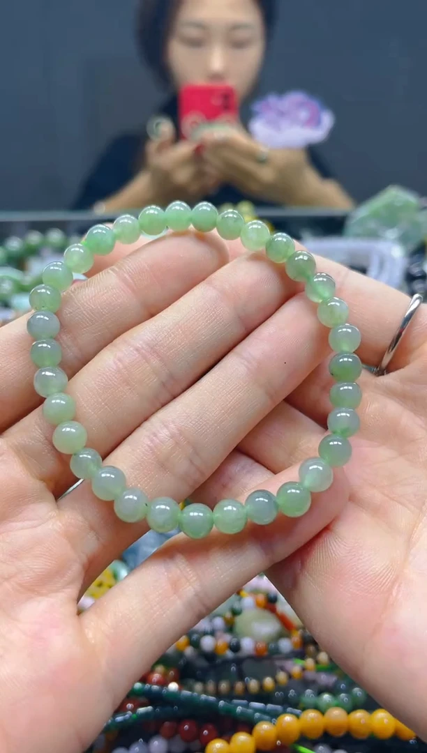 颈饰未镶嵌翡翠5MM/H/翡翠A货，一件也是批发价