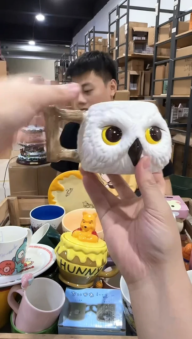 瓷片原盒海德威头杯