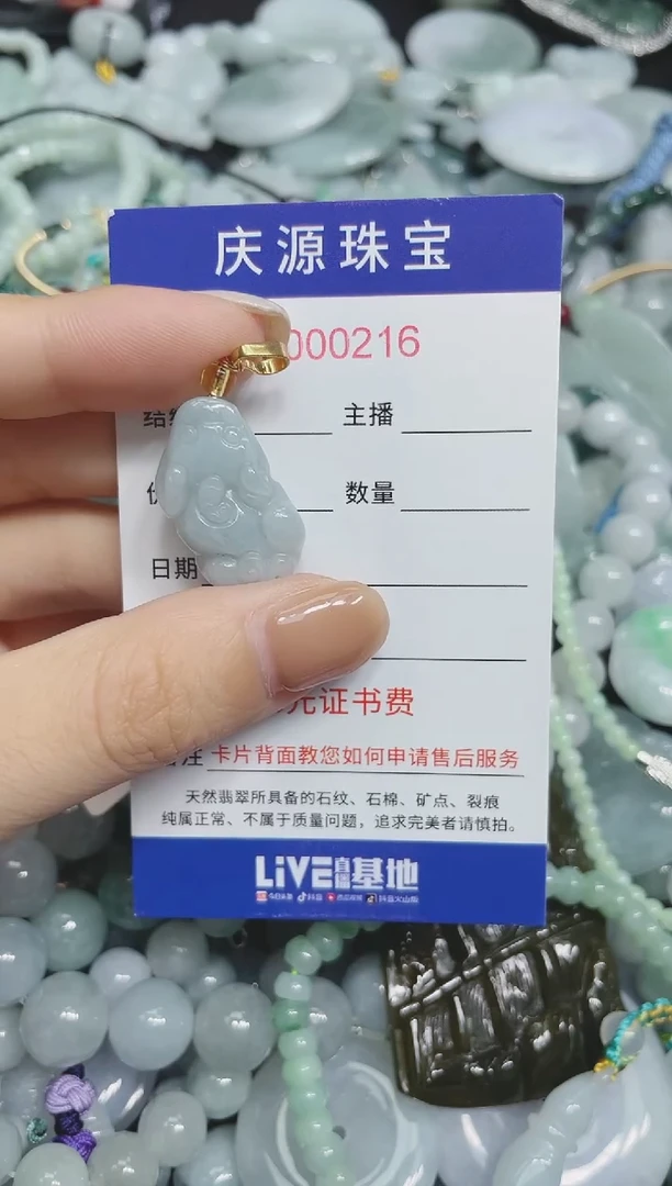 翡翠未镶嵌颈饰282