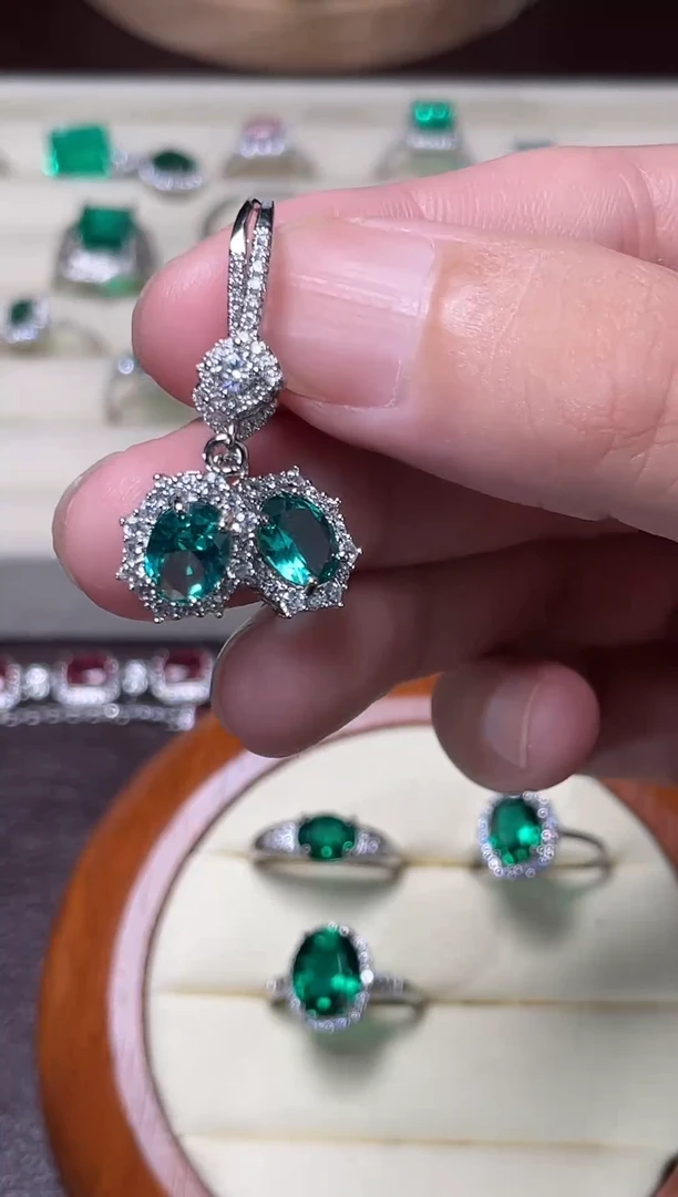 耳饰合金合成钻石帕拉伊巴耳坠