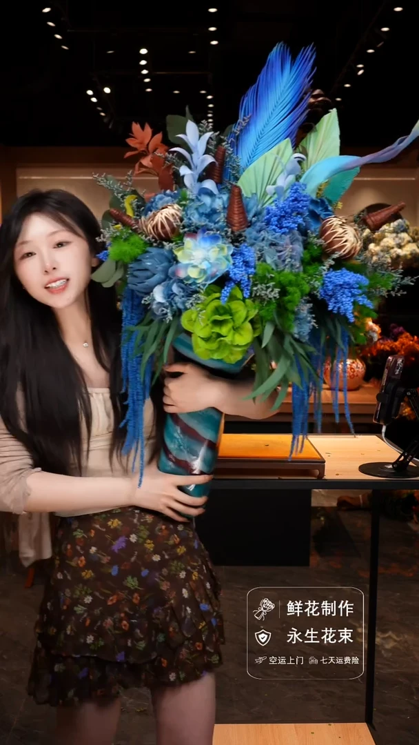 琉璃手工艺品手工花器花束空运包邮送货上门-以图片为准