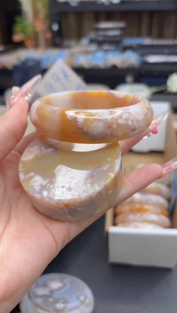 未镶嵌手镯石英质玉108(60圈赠送镯心)