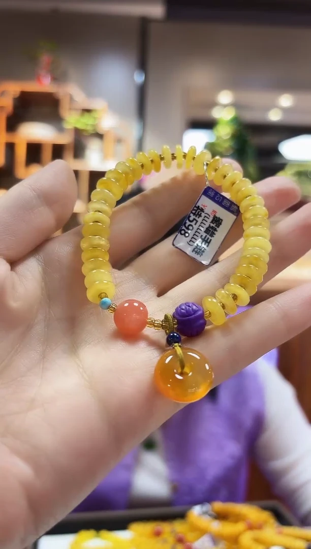 【闪购商品】未镶嵌蜜蜡裸石手链
