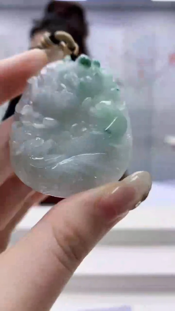 未镶嵌定制翡翠4829jw-毛货挂件52