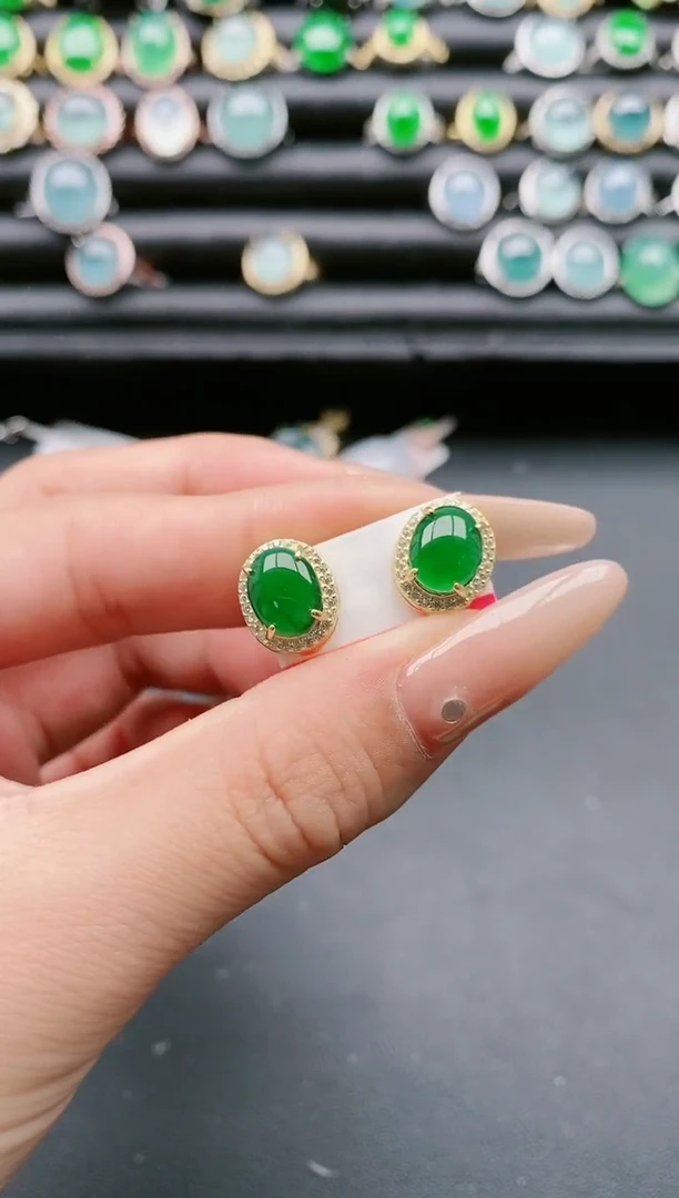 【闪购商品】翡翠戒指银S925镶嵌111111