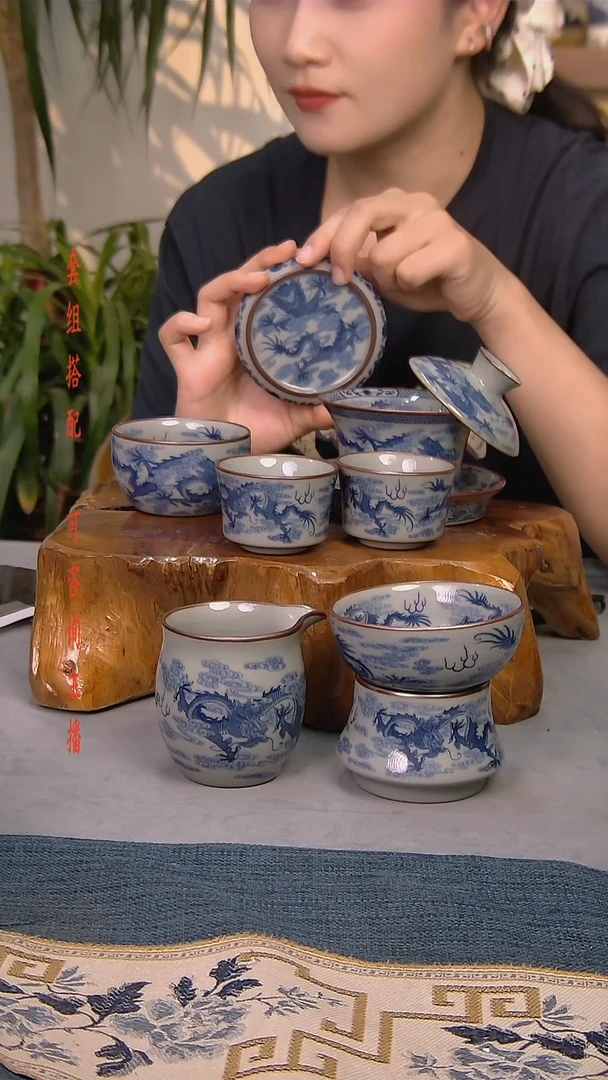 简装家用款7件套 老陶泥开片纹陶瓷茶具