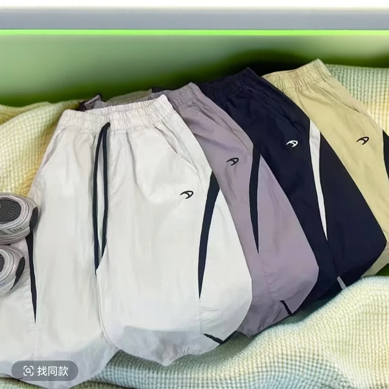 儿童拼色工装裤夏款男女童长裤韩版时尚潮流百搭中大童裤子