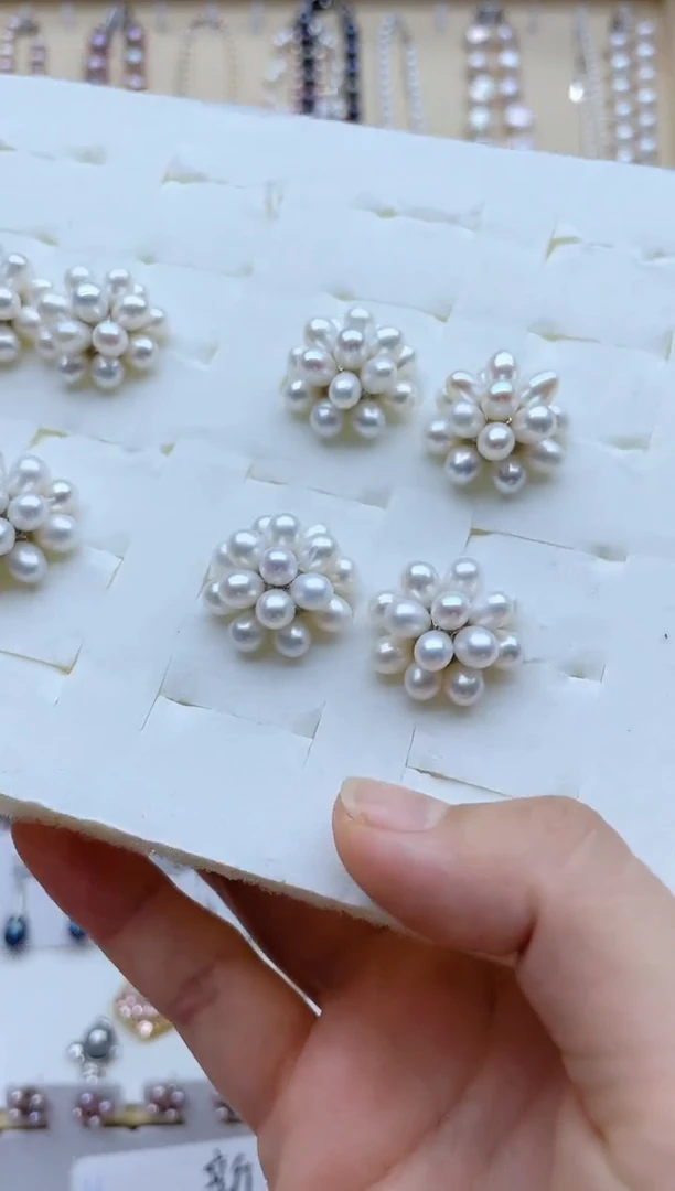 未镶嵌耳饰淡水珍珠耳钉多样性发其一