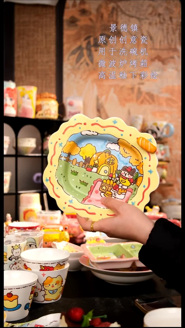 摆件陶旺的可以陶瓷手工手绘设计师款