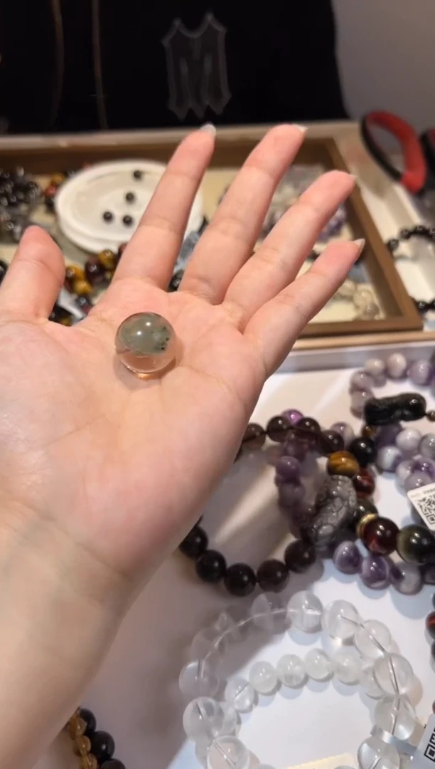 【闪购商品】水晶吊坠(不含链)未镶嵌翠绿幽灵单珠