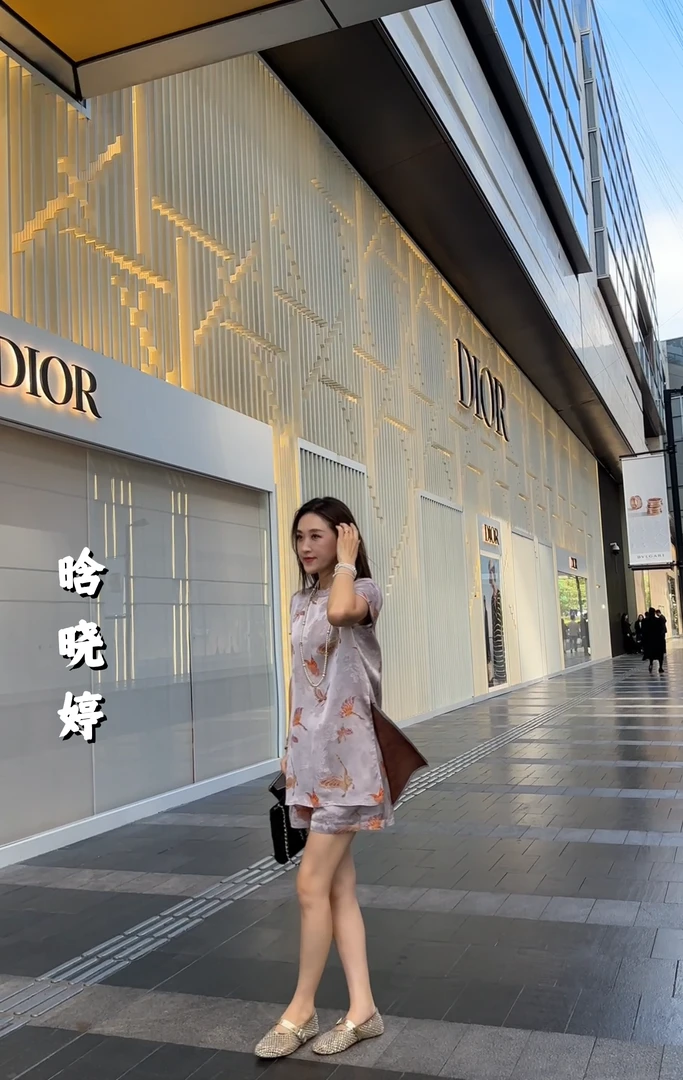 【蝶舞】套装-右襟原创新中式上衣短裤夏季时尚两件套套装T611