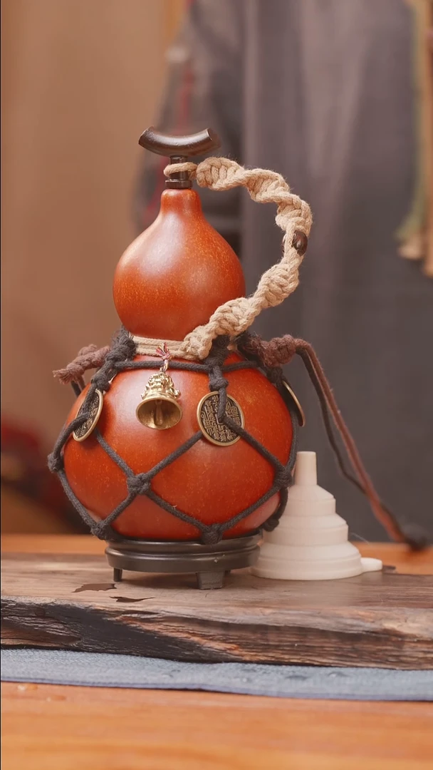 1253号链接精品大漆葫芦现货现发[一物一拍]（500-600ml）