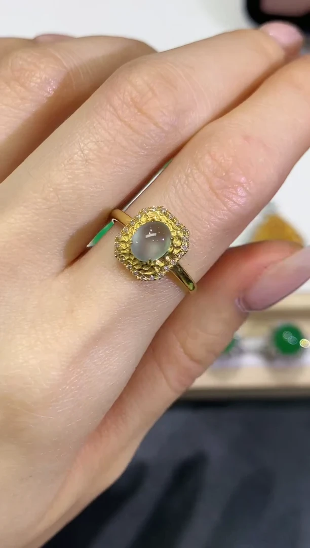 【闪购商品】定制翡翠18K金镶嵌10团购