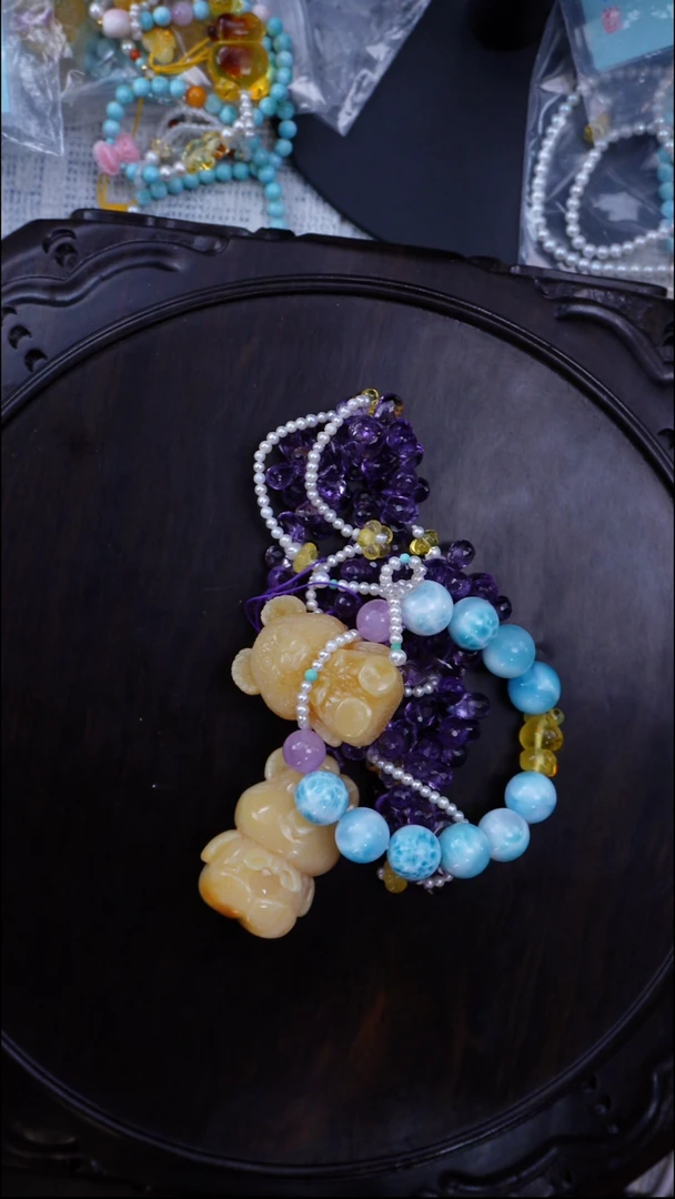 琥珀项链未镶嵌多样性发货一一一