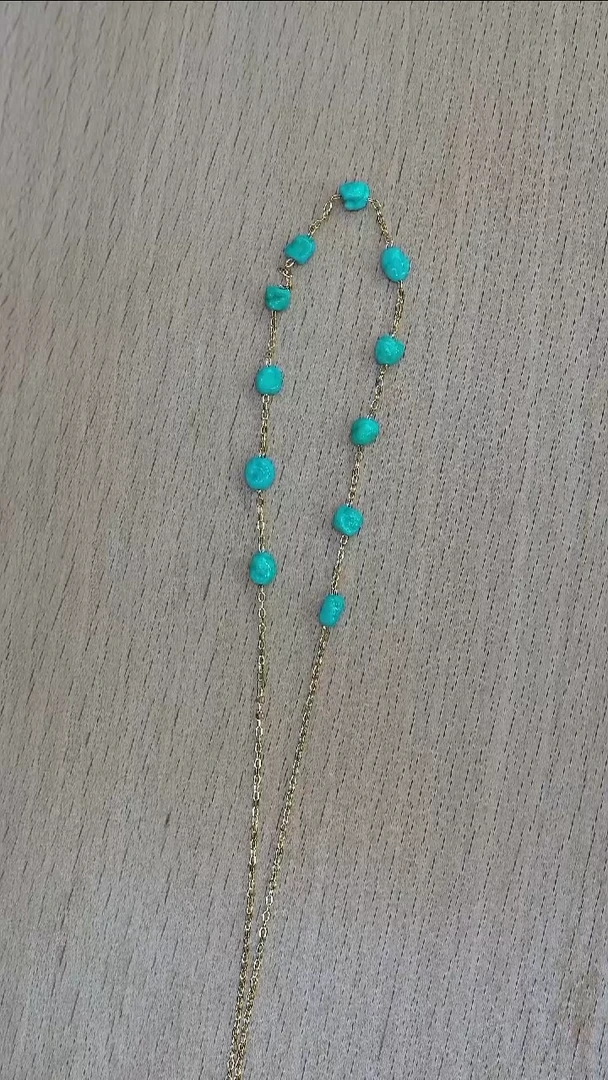 未镶嵌绿松石项链发货一件