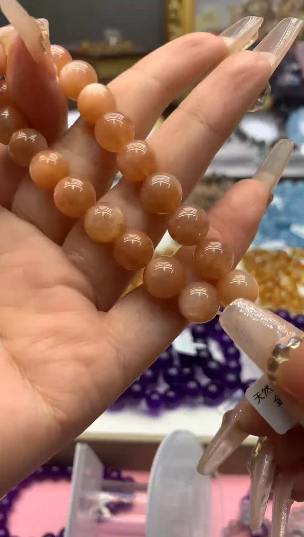 【闪购商品】水晶手串未镶嵌10+金沙太阳石