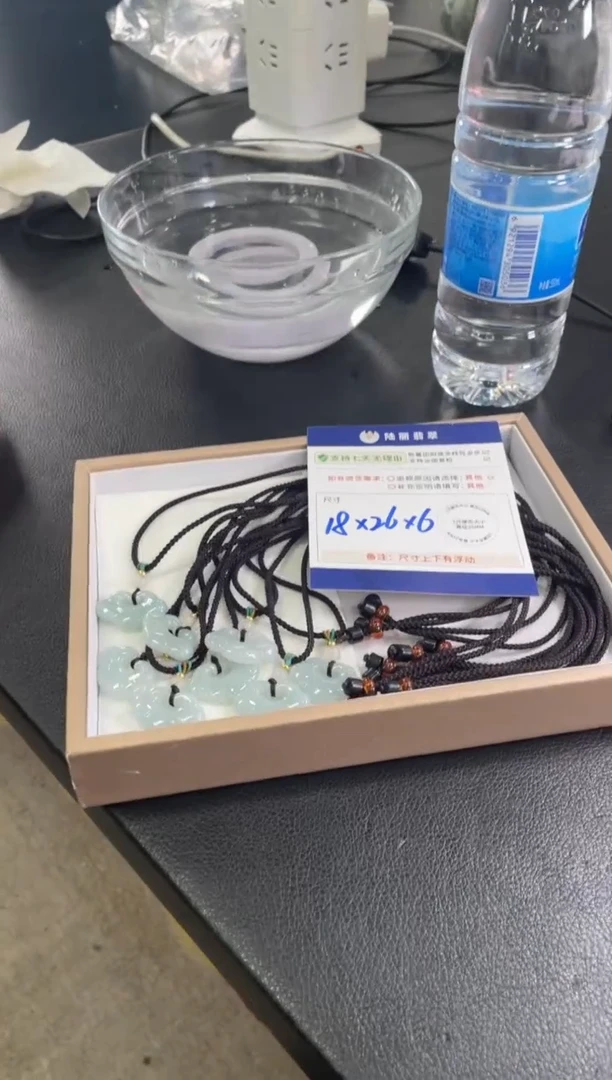 未镶嵌挂件翡翠如意锁多样性发其一CP配绳3